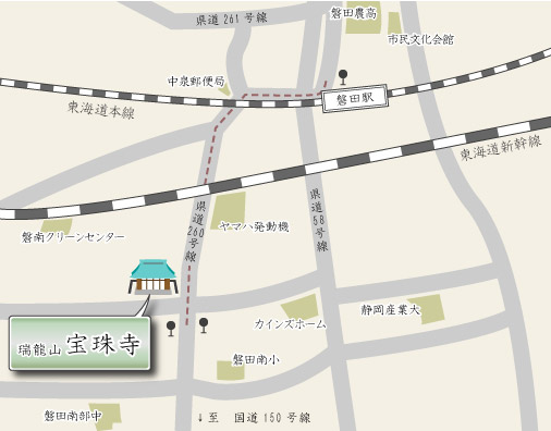宝珠寺　近隣地図１